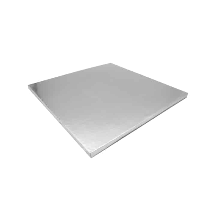 Silver Square Cake Board 30cm