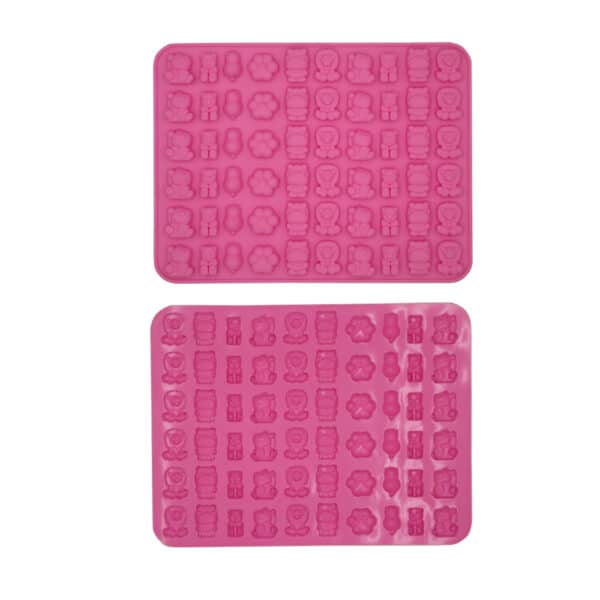 Animals Silicone Choc Mould Pink