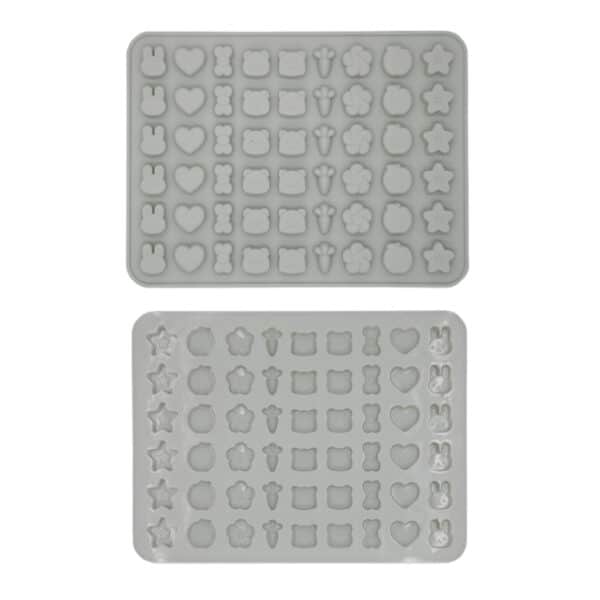 Grey Silicone Mould Assorted Shapes