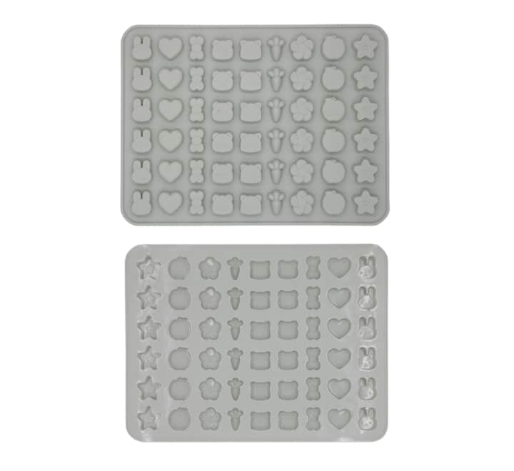 Grey Silicone Mould Assorted Shapes