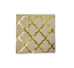 Serviettes Gold Diamond Pattern