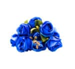 Artificial Rose Bunch Royal Blue (9 Roses)