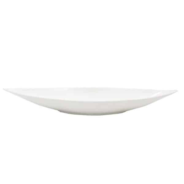 Ceramic Leaf Snack Server Plate 18"