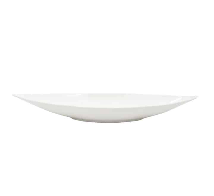 Ceramic Leaf Snack Server Plate 18"