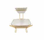 2 Tier Snack Serving Bowl