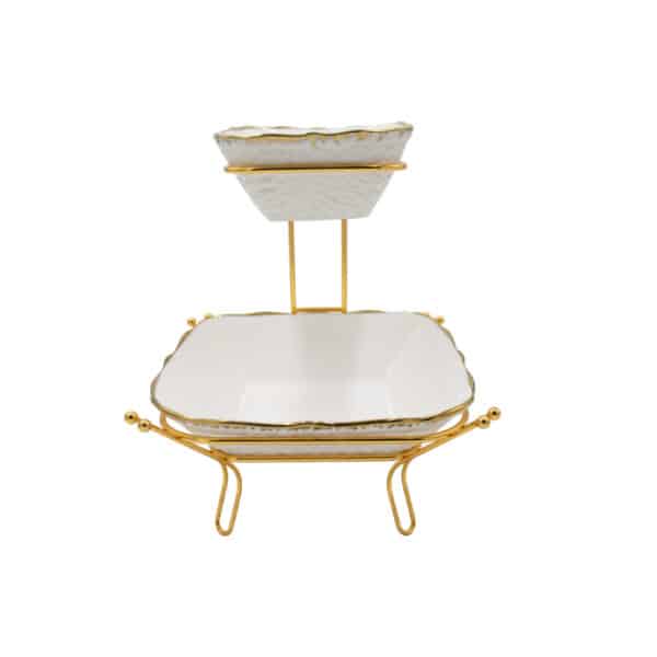 2 Tier Snack Serving Bowl