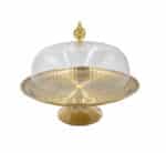 Metal Cake Stand Plastic Dome