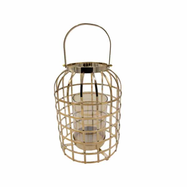 Metal Birdcage Candle Stand 26cm