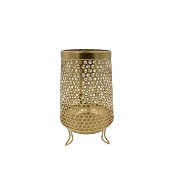 Metal Centrepiece Honeycomb Pattern 21cm