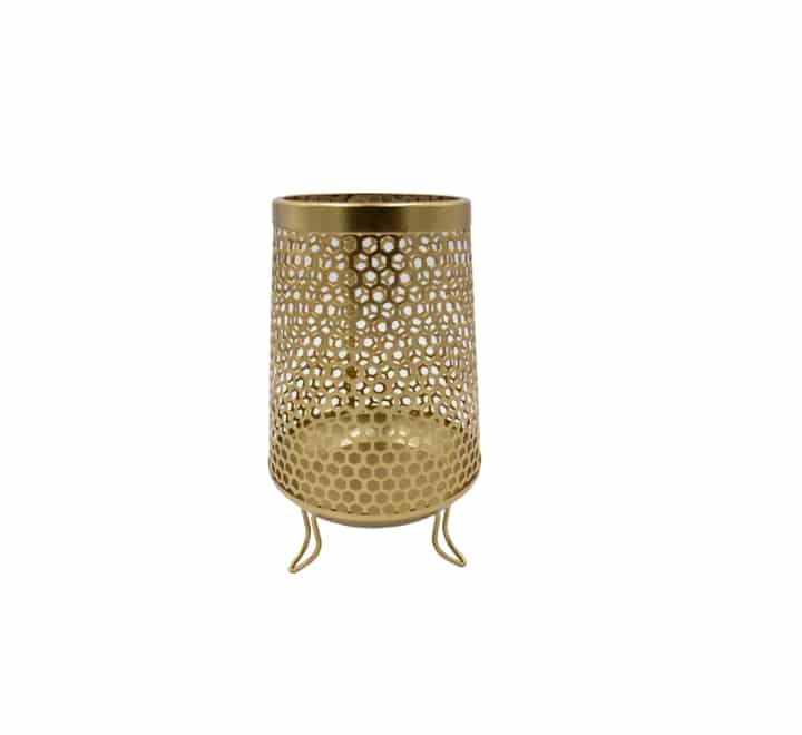 Metal Centrepiece Honeycomb Pattern 21cm