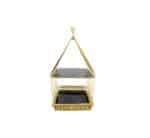 2 Tier Square Black/Gold Display Stand