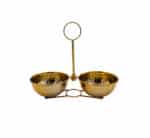 Metal Snack Server Gold