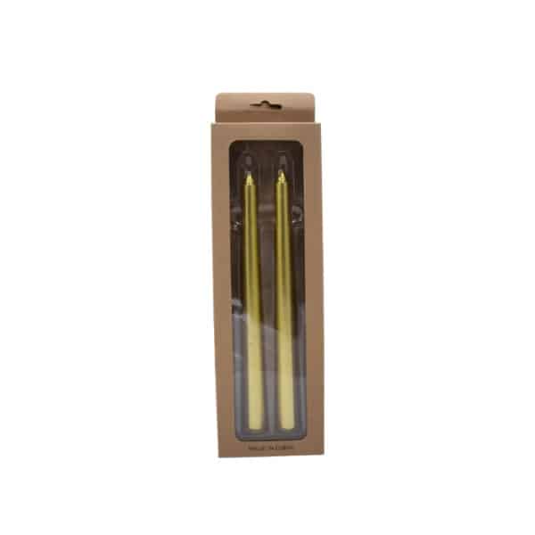 Gold Candles in a Box 2pack