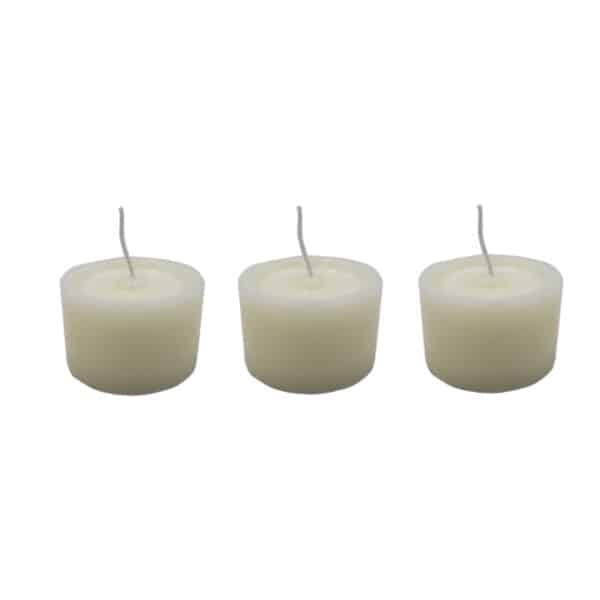 White Pillar Candles 3pce