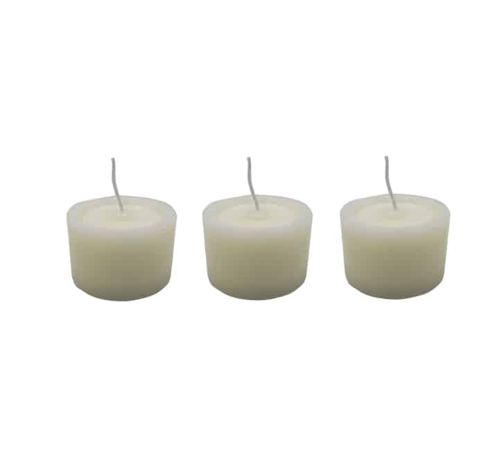 White Pillar Candles 3pce