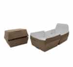 Clamshell Kraft Burger Box Large 100s