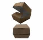 Clamshell Kraft Burger Box Large 100s