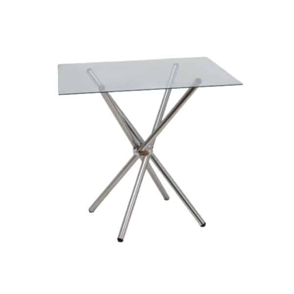 Glass Square Cafe Table