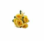 Artificial Rose Bunch (5 Roses) Yellow