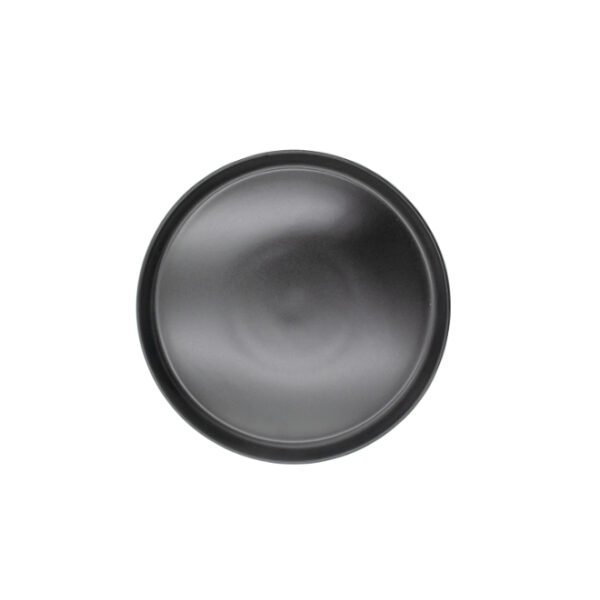 Black Side Plate 20x2cm