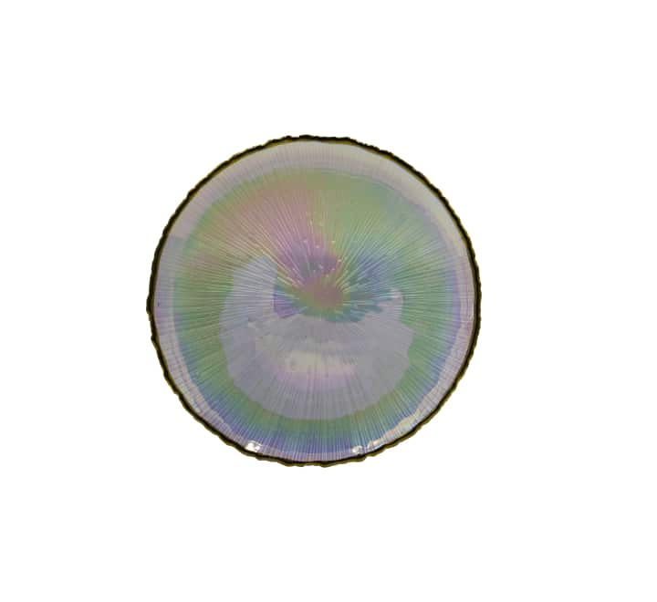 Colourful Glass Dinner Plate 10.5"