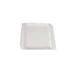White Square Ceramic Side Plate 8"