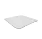 White Square Ceramic Dinner Plate 10"