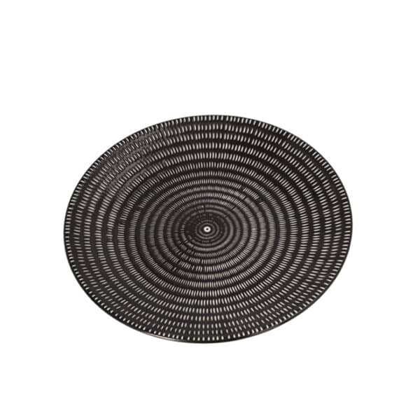 Black Tribal Dinner Plate 10.5"