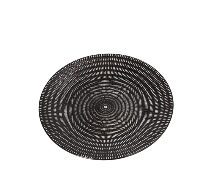 Black Tribal Dinner Plate 10.5"