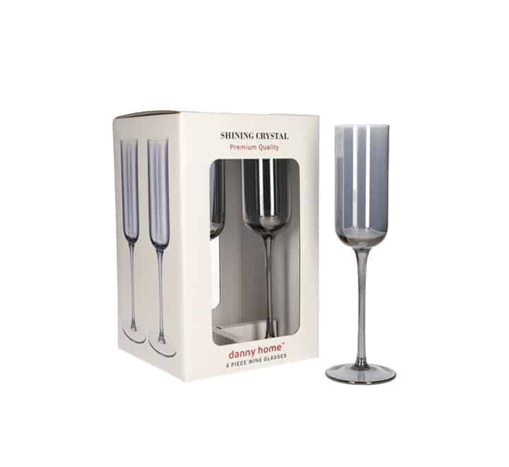 Grey Wine Glass 4pc