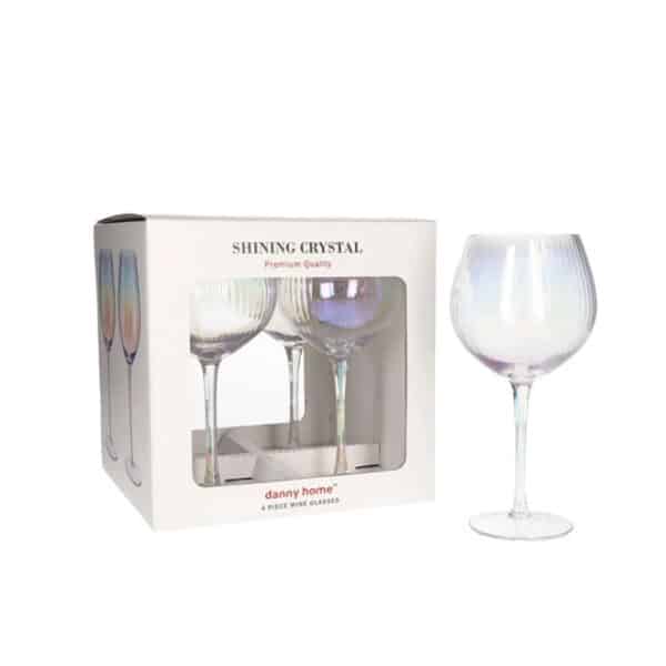 Shining Crystal Wine Glasses 4pc