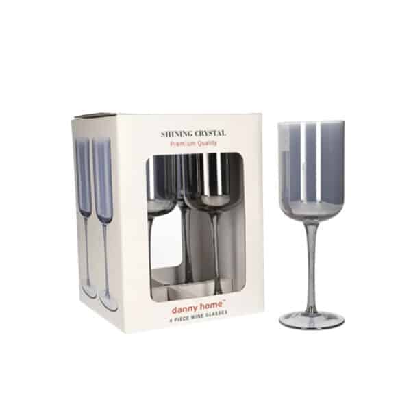 4pc Shiny Crystal Wine Glass (350ml)