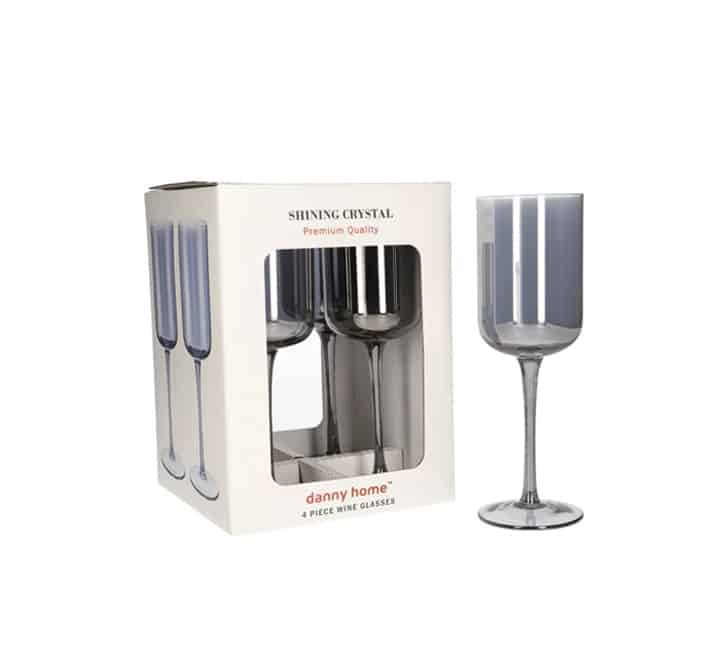 4pc Shiny Crystal Wine Glass (350ml)