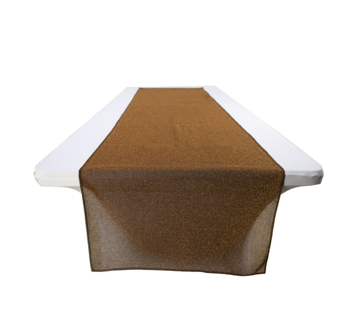Shimmering Table Runner Bronze