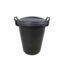 Black Dustbin with Lid 70Lt