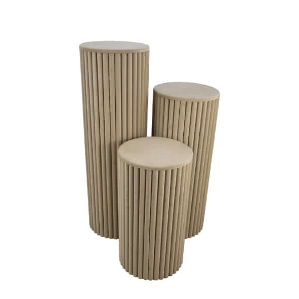 Ripple Plinth Raw MDF