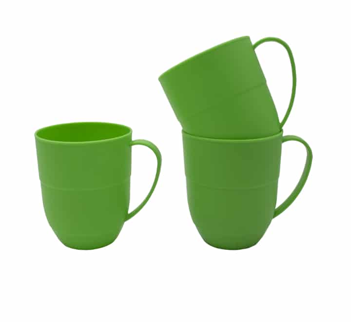 600ml Plastic Mugs Lime Green