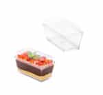 Rect Dessert Cups with Lids 12pc