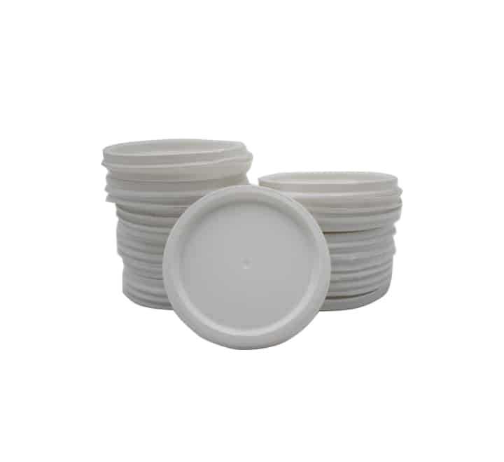 White Disposable Cup Lids 100s (250ml)