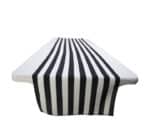 Black & White Striped Table Runner
