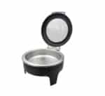 Round Black Chafing Dish Top Window