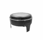 Round Black Chafing Dish Top Window