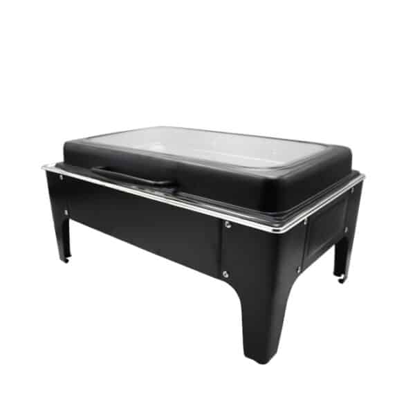 Rectangular Black Chafing Dish Top Window