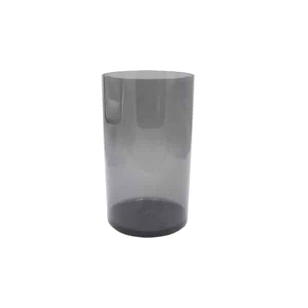 Plastic Cylinder Vase 25cm Black