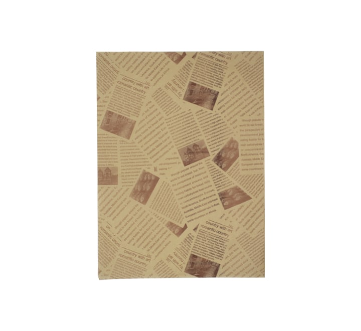 Brown Printed Deli Food Sheets 100s