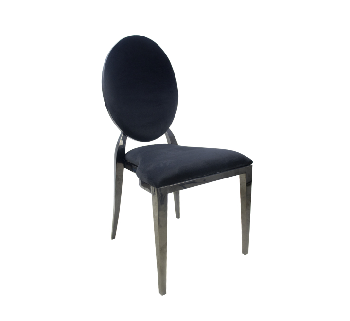 Velvet Dining Chair Black Frame