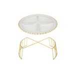 4 Division Glass Snack Serving Stand