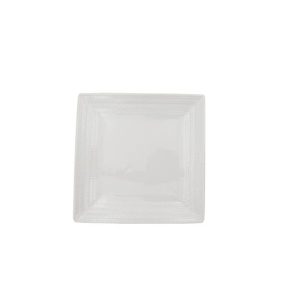 Square Side Plate with Pattern Rim 8.5″