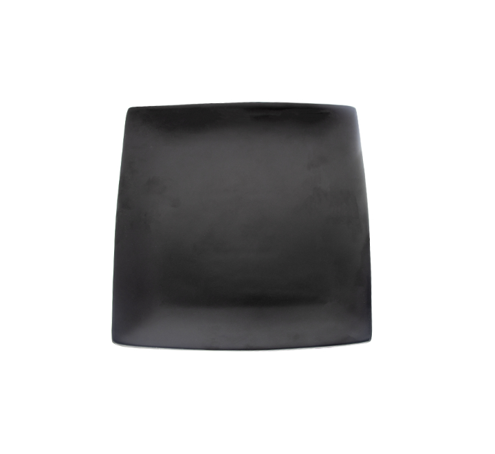Black Square Dinner Plate 10.5"