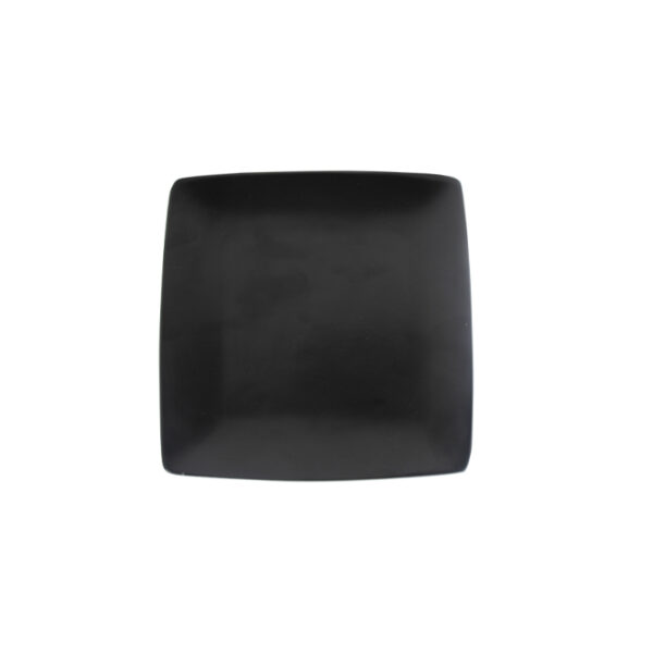 Square Black Side Plate 8"